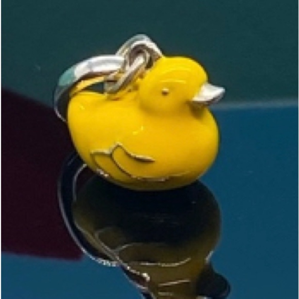Tiffany & Co Yellow Enamel Duck Charm